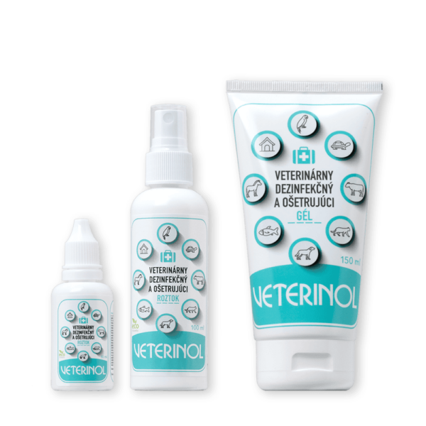Zestaw domowy VETERINOL 01: krople + spray + żel