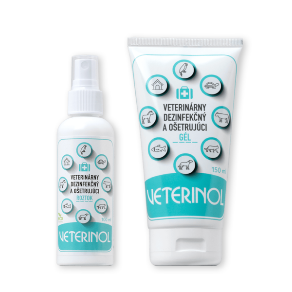 Zestaw podróżny VETERINOL 02: spray + żel