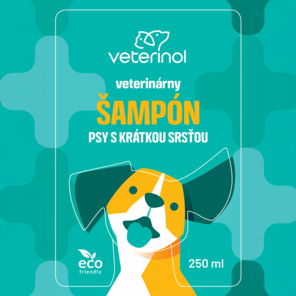 VETERINOL szampon dla psów o krótkiej sierści 250ml - obrazek 2